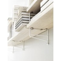 Pack 2 portants muraux 75 x 30 cm - Blanc